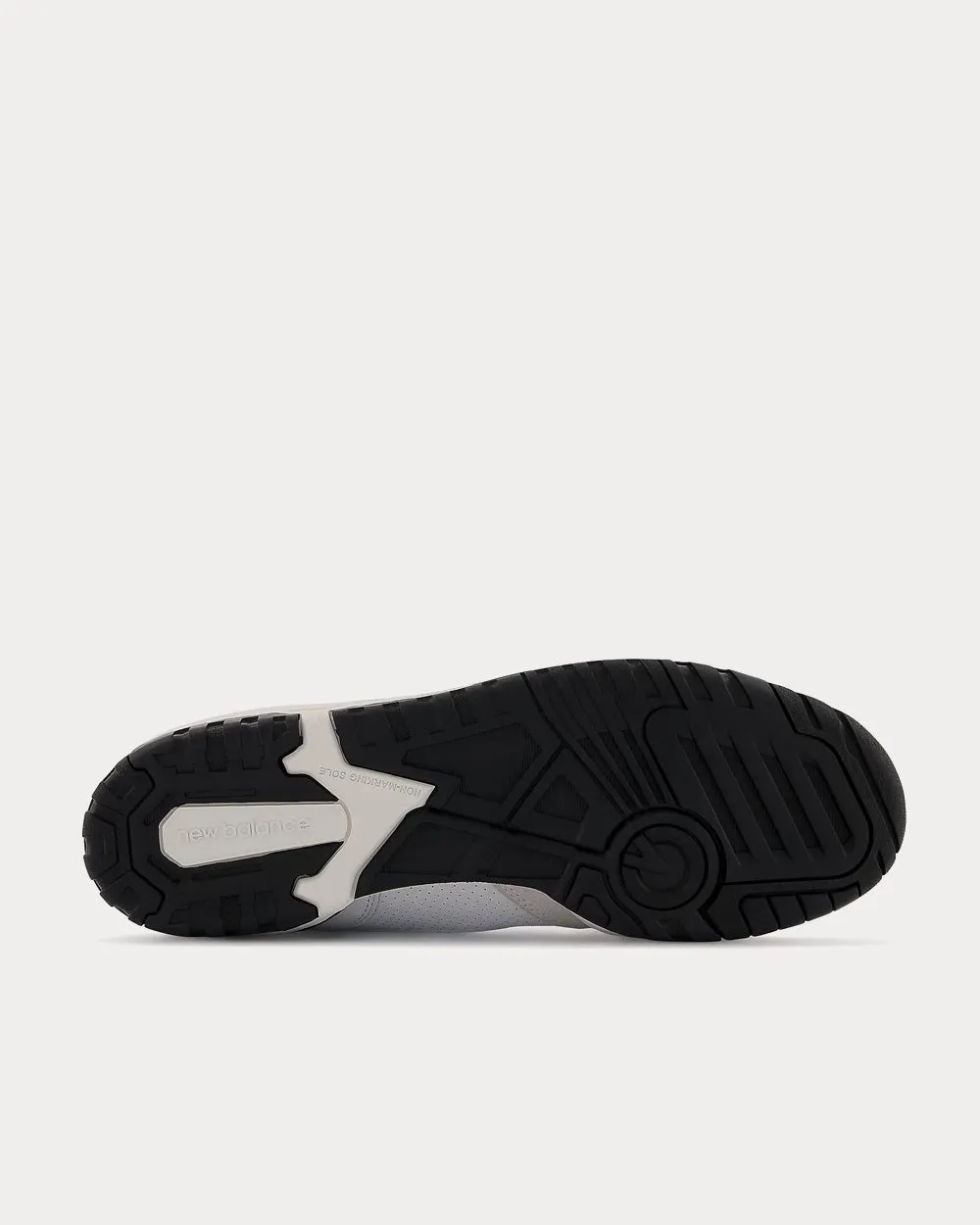 550 Sea Salt with Black Low Top Sneakers