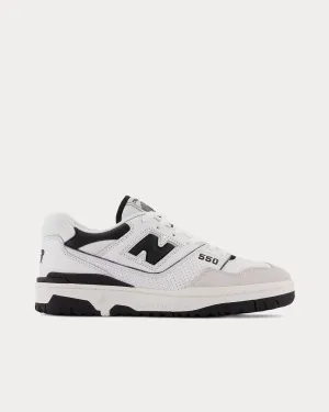 550 Sea Salt with Black Low Top Sneakers