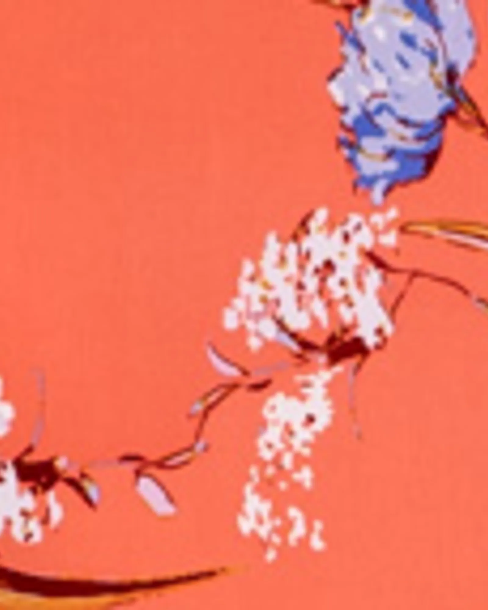 Beth Faux-Wrap Dress | Coral / Lilac