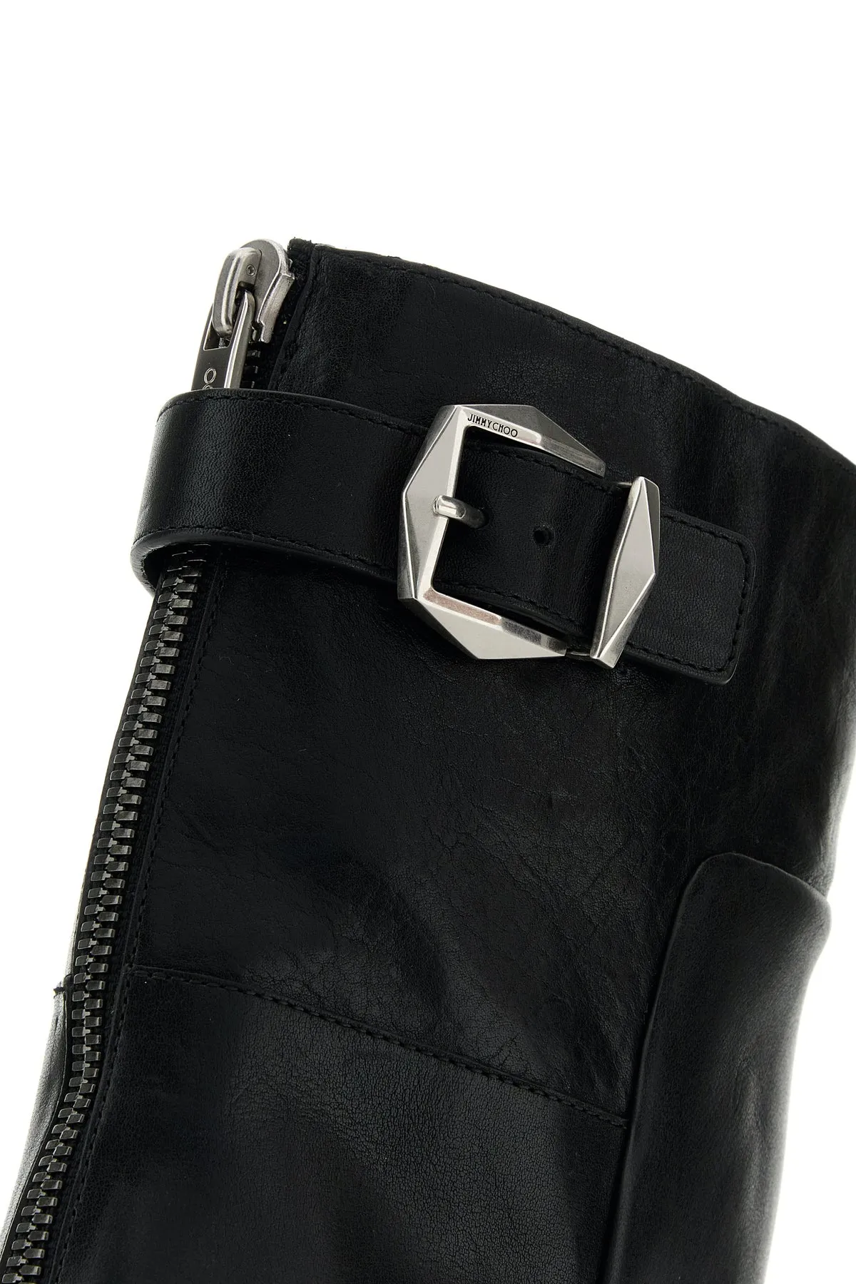 Black leather Brooklyn ankle boots