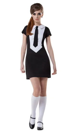 Black/White Tie Dress: SIZE XXL