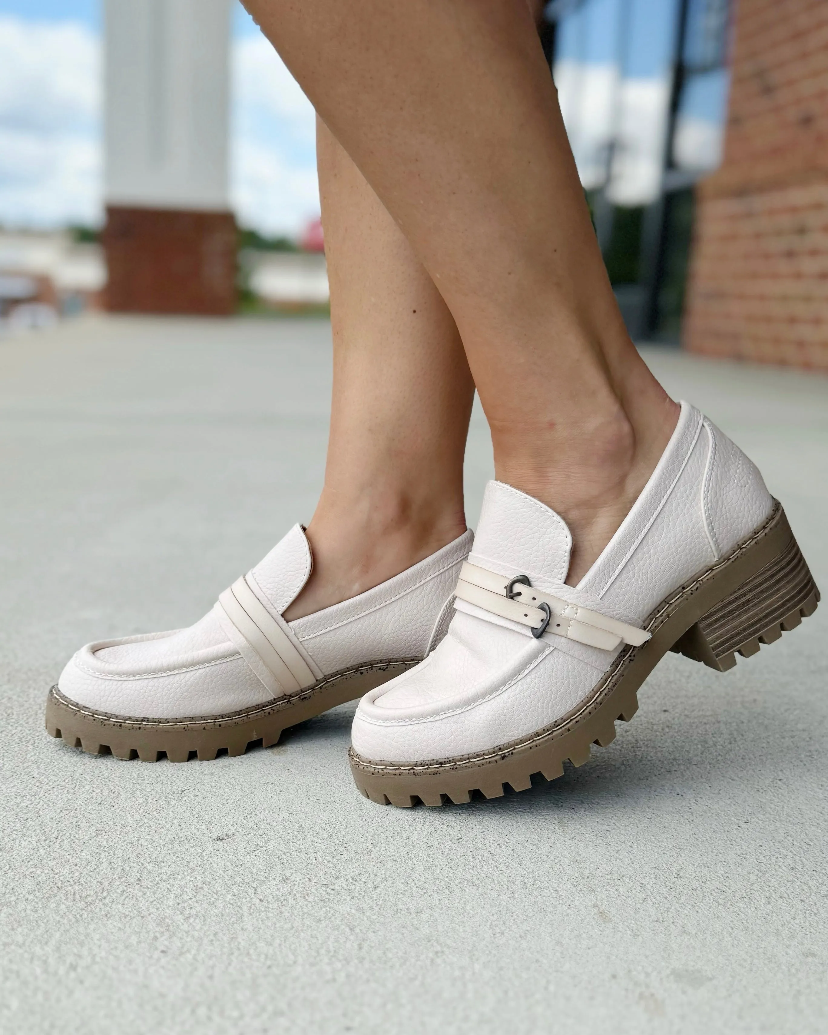 Blowfish Lahtay Loafer in Cloud FINAL SALE