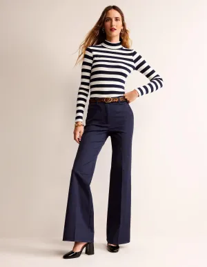 Brompton Bi-stretch Trousers-Navy