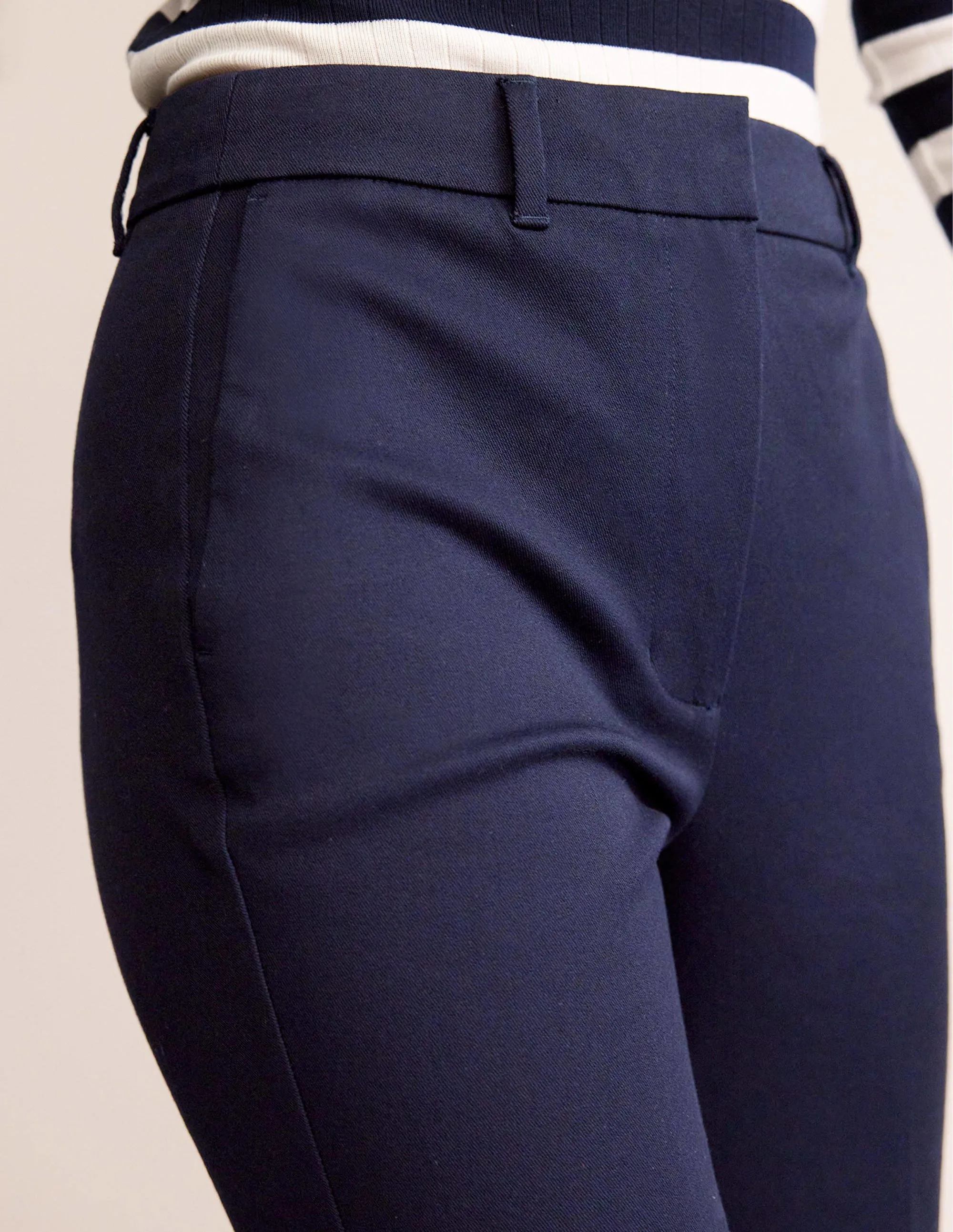 Brompton Bi-stretch Trousers-Navy