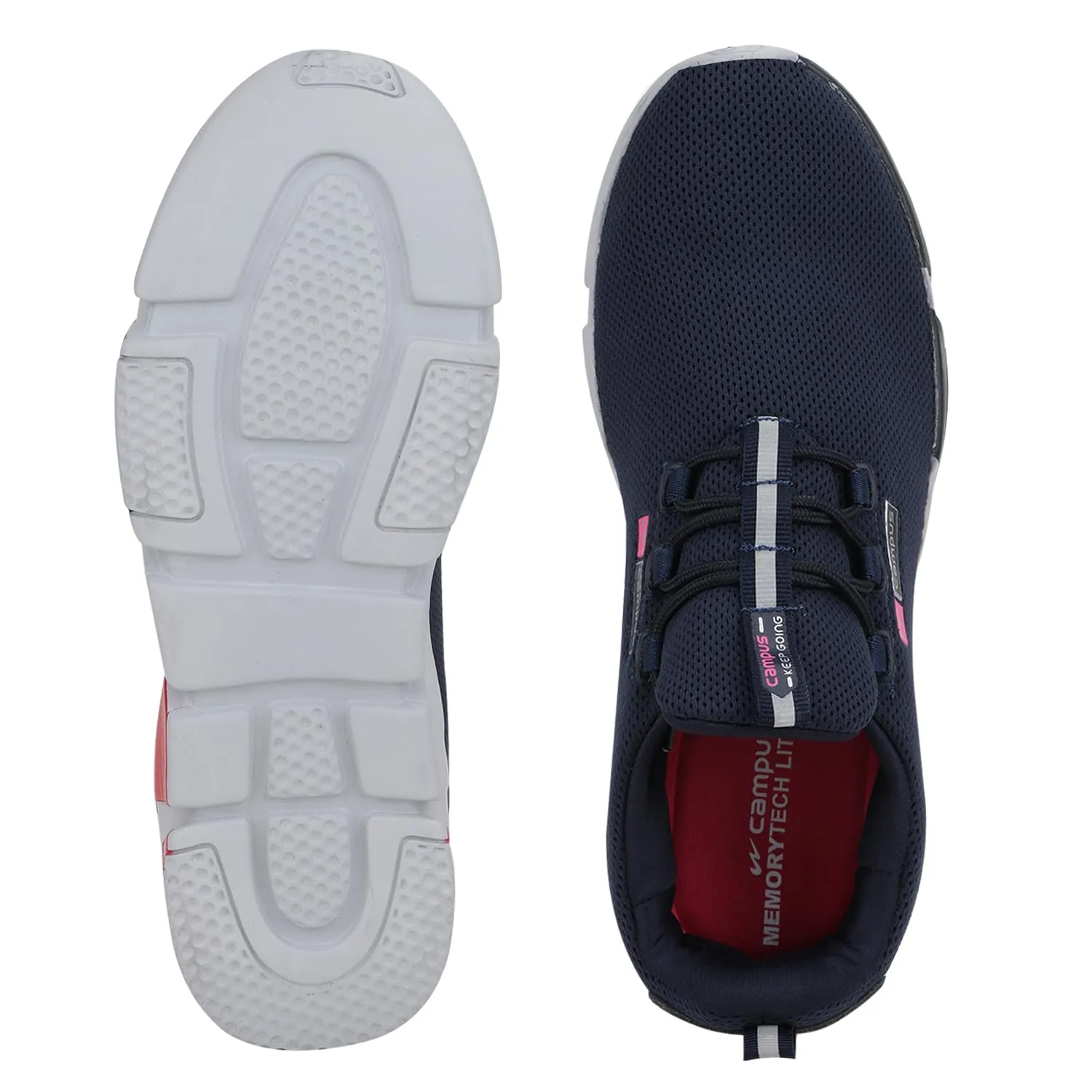 Campus Women's Alexa Navy/Pink Running Shoes - 6UK 5G-663