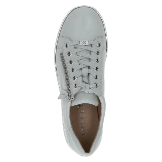 Caprice 23606-20 222 Ladies Grey Leather Zip & Lace Trainers