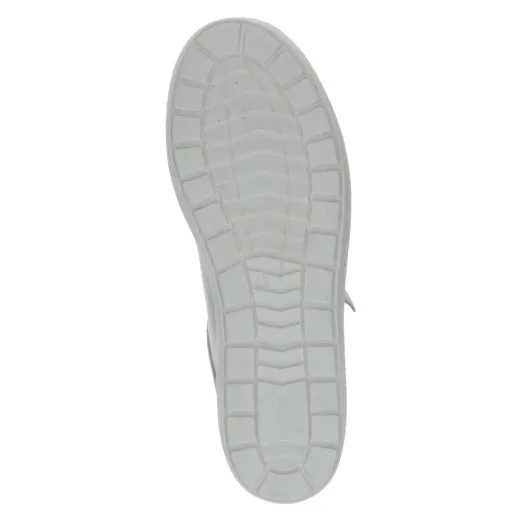 Caprice 23606-20 222 Ladies Grey Leather Zip & Lace Trainers