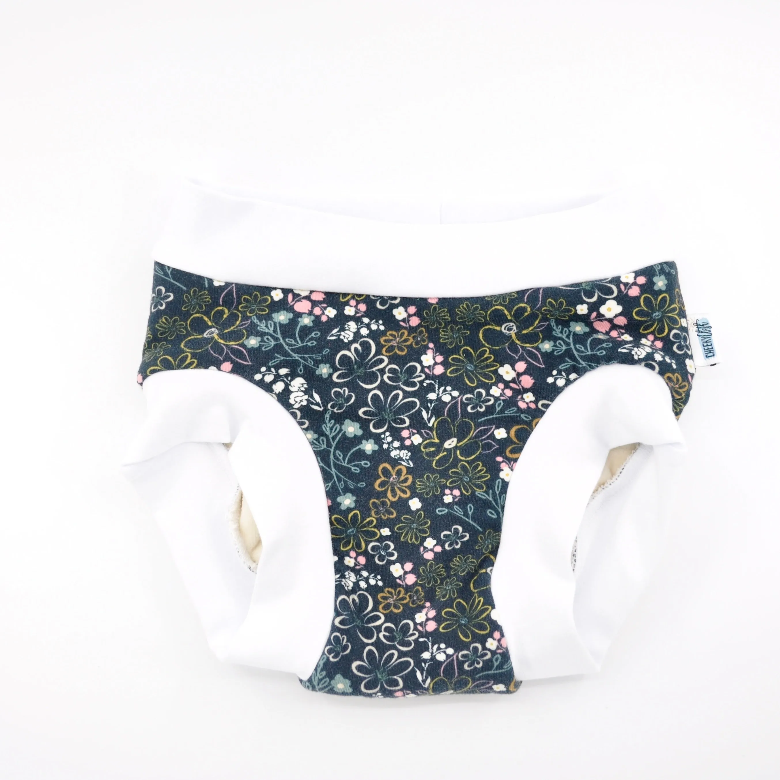 Cheeky Trainers Navy Floral