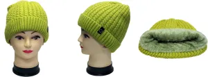 Cozy Fleece-Lined Knit Beanie-HT2104