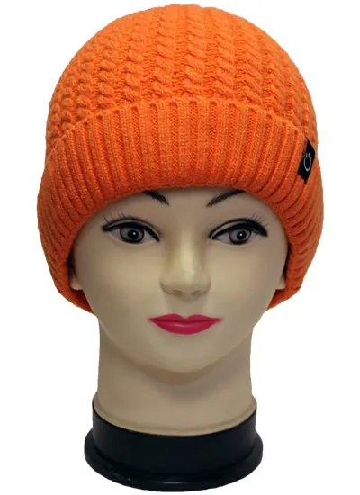 Cozy Fleece-Lined Knit Beanie-HT2104