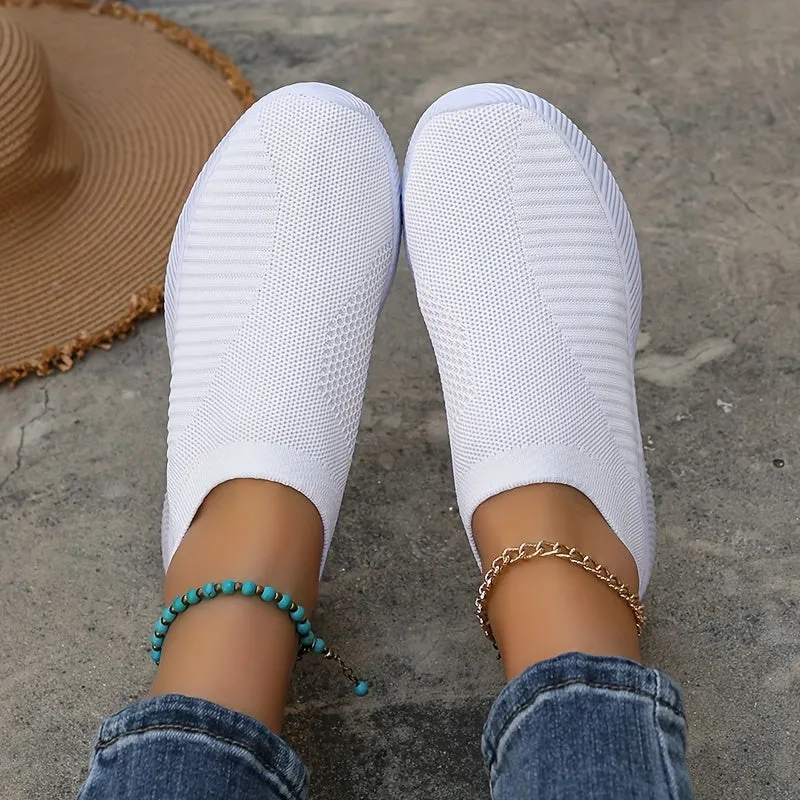 Dames zomer loafer-light slip-on vrijetijdsschoenen met comfortszool