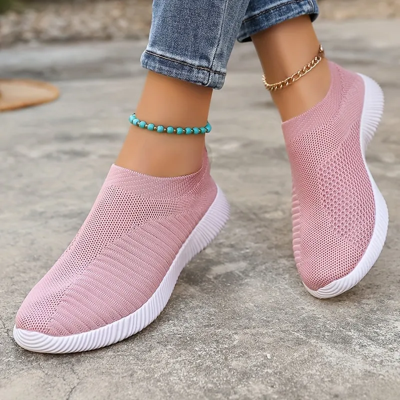Dames zomer loafer-light slip-on vrijetijdsschoenen met comfortszool