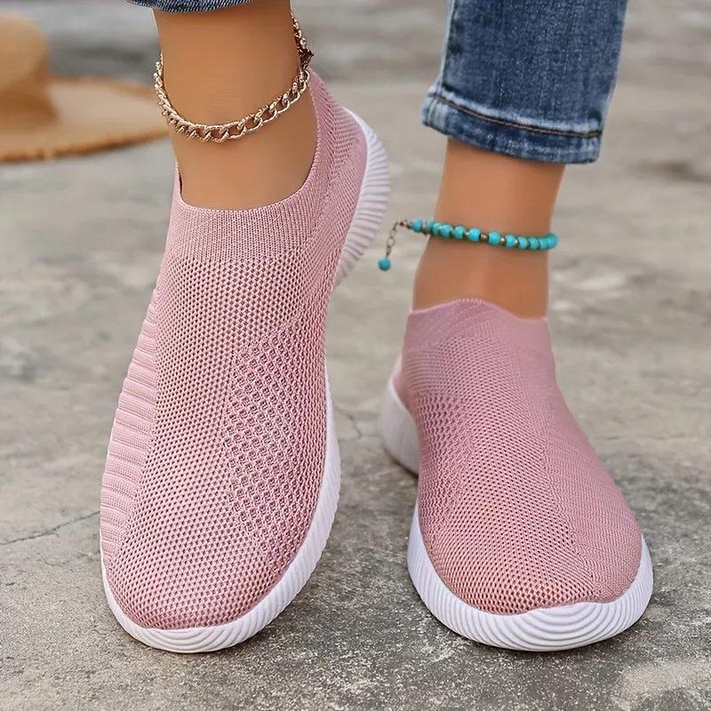 Dames zomer loafer-light slip-on vrijetijdsschoenen met comfortszool