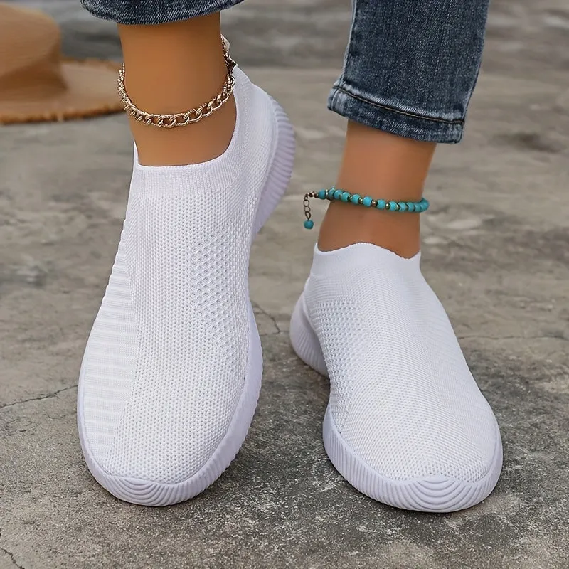 Dames zomer loafer-light slip-on vrijetijdsschoenen met comfortszool