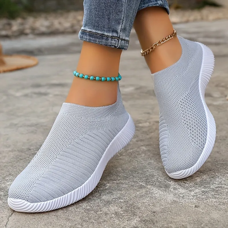 Dames zomer loafer-light slip-on vrijetijdsschoenen met comfortszool