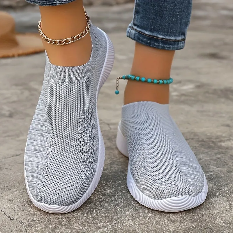 Dames zomer loafer-light slip-on vrijetijdsschoenen met comfortszool