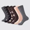 Earthy Haze Dress Crew Socks 6 Pack