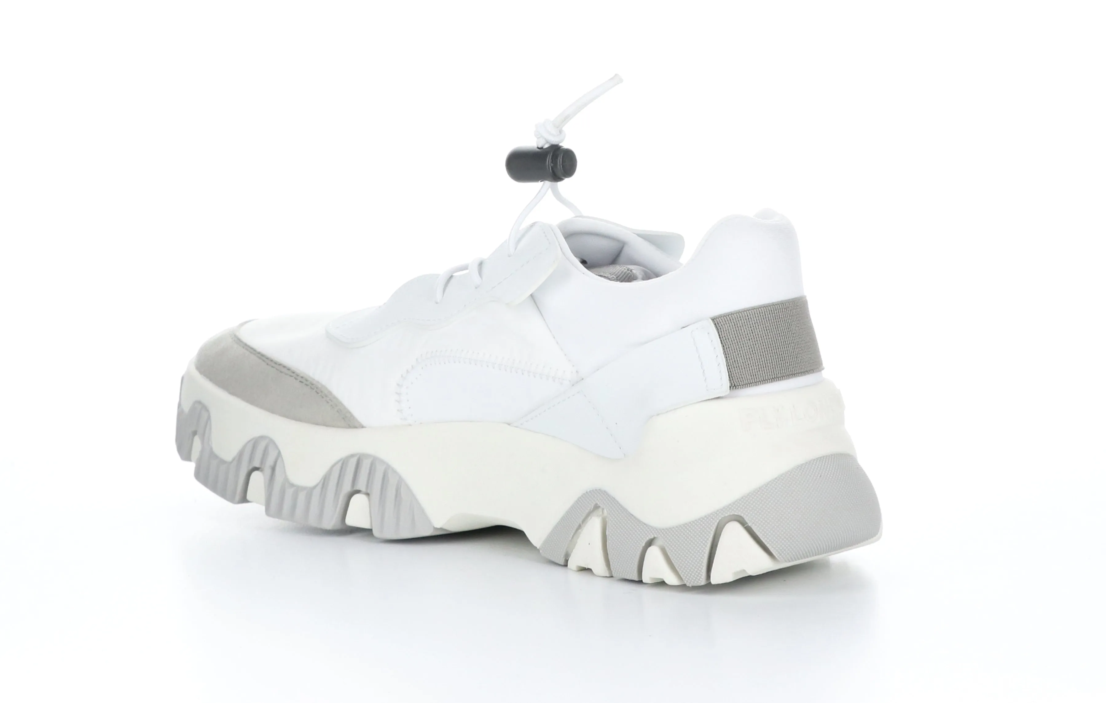 FEON749FLY Multi Offwhite Elasticated Trainers|FEON749FLY Baskets avec Empi��cements ��lastiqu��s in Blanc