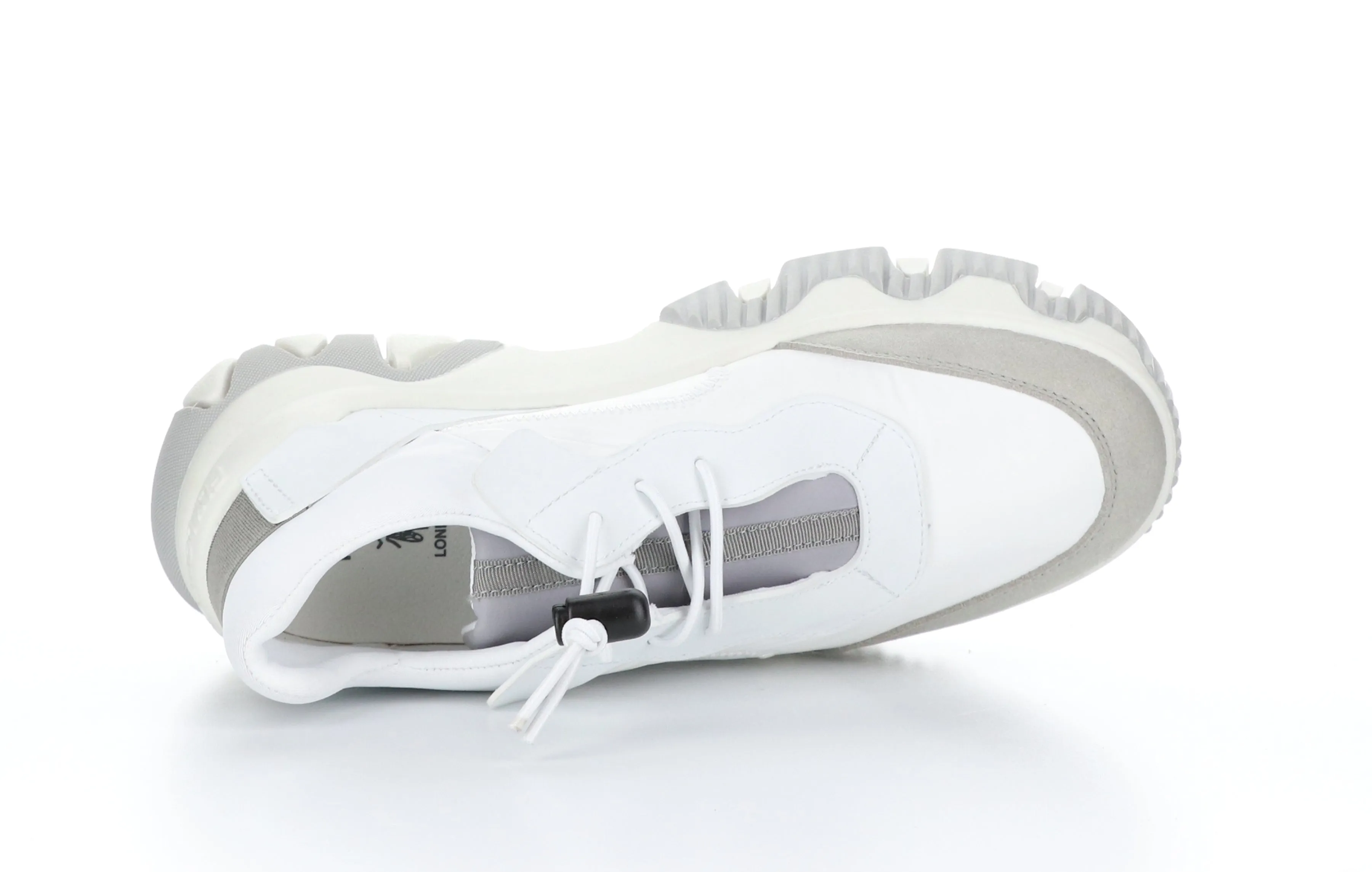 FEON749FLY Multi Offwhite Elasticated Trainers|FEON749FLY Baskets avec Empi��cements ��lastiqu��s in Blanc