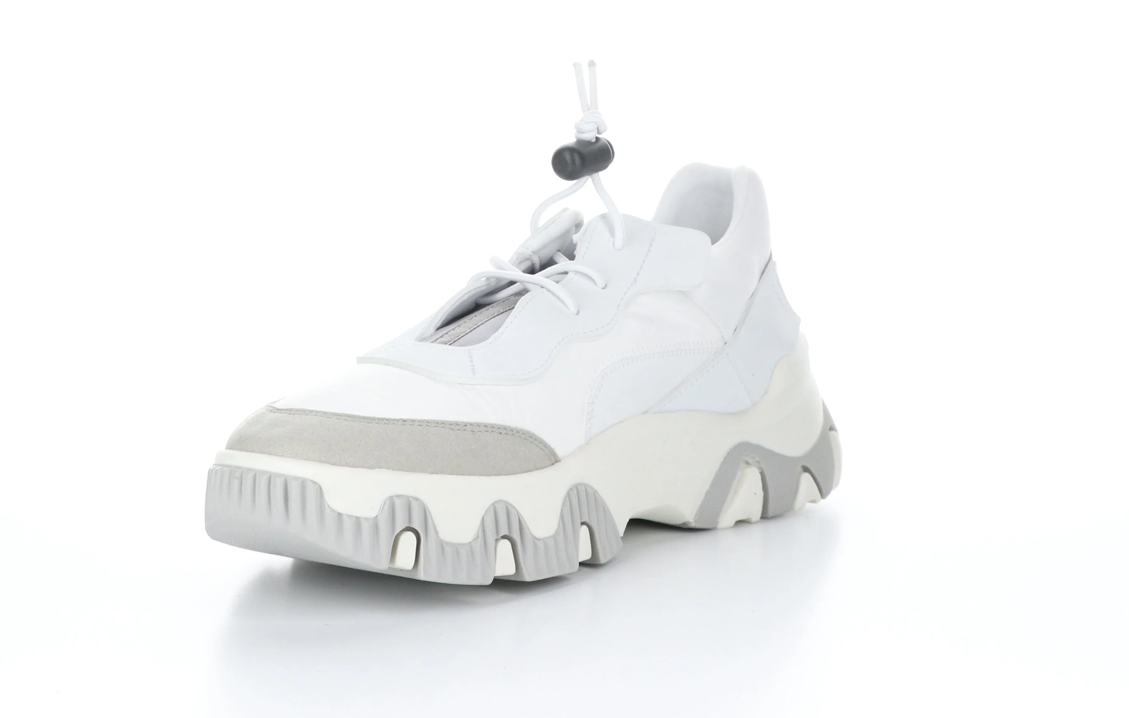 FEON749FLY Multi Offwhite Elasticated Trainers|FEON749FLY Baskets avec Empi��cements ��lastiqu��s in Blanc