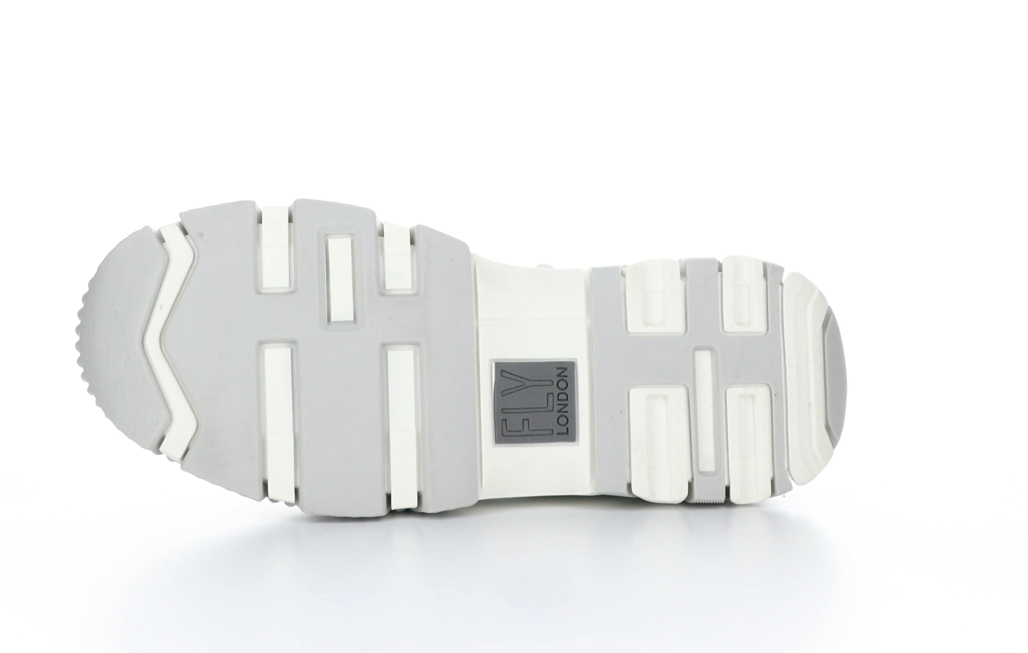 FEON749FLY Multi Offwhite Elasticated Trainers|FEON749FLY Baskets avec Empi��cements ��lastiqu��s in Blanc