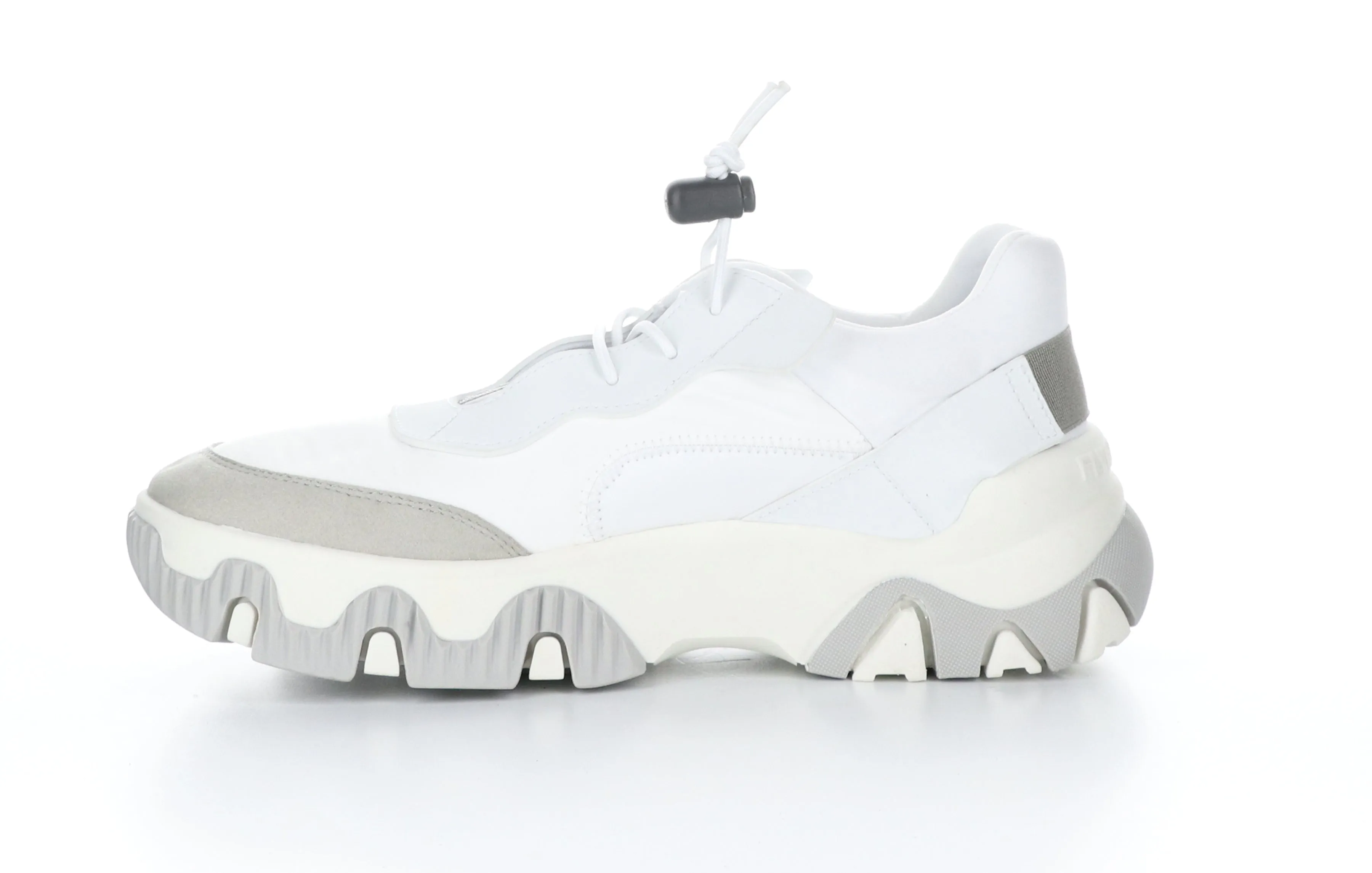 FEON749FLY Multi Offwhite Elasticated Trainers|FEON749FLY Baskets avec Empi��cements ��lastiqu��s in Blanc