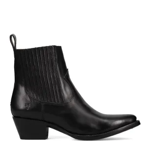 Frye Women's Sacha Chelsea in Black/Polished Soft Full Grain