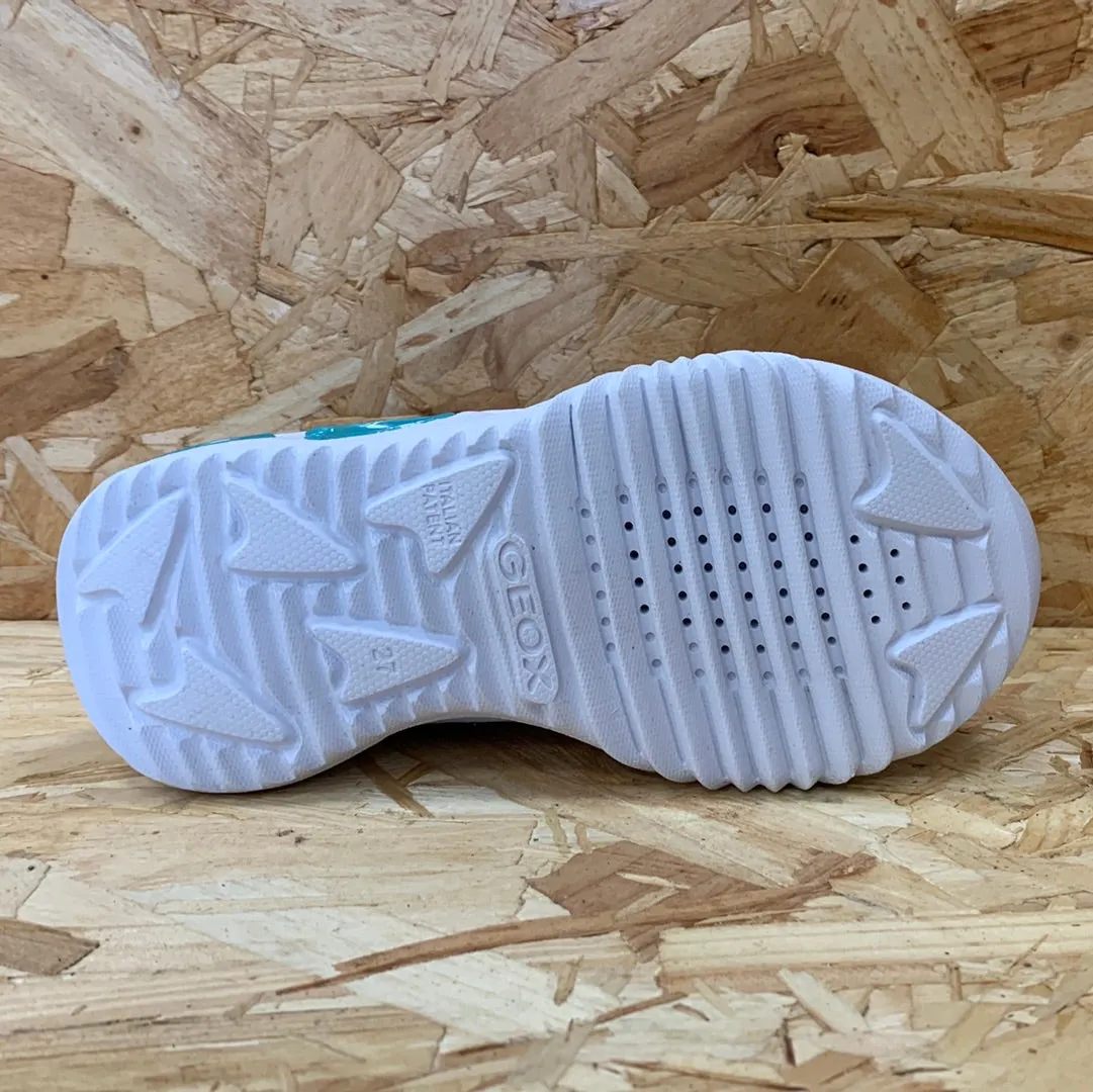 Geox Kids Geox Lights Assister Trainers - Silver / Lilac