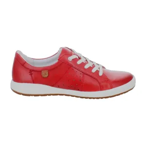 Josef Seibel Women's Caren 01 Casual Leather Trainers Red