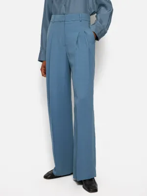 Kemp Italian Linen Trouser | Blue