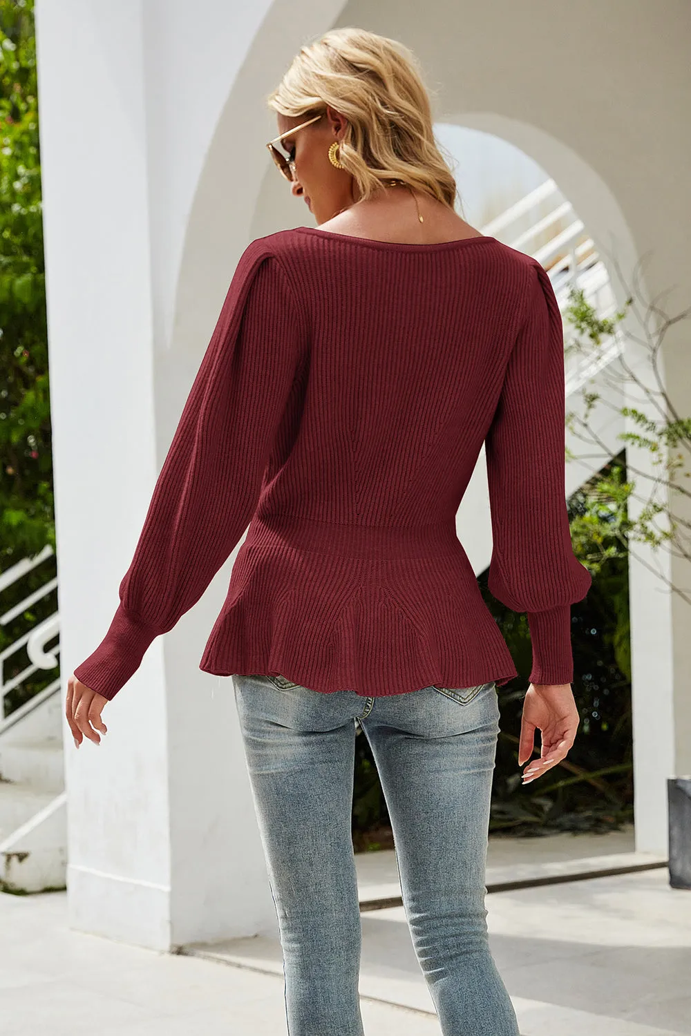 Khaki Waisted Long Sleeve Knitted Cardigan
