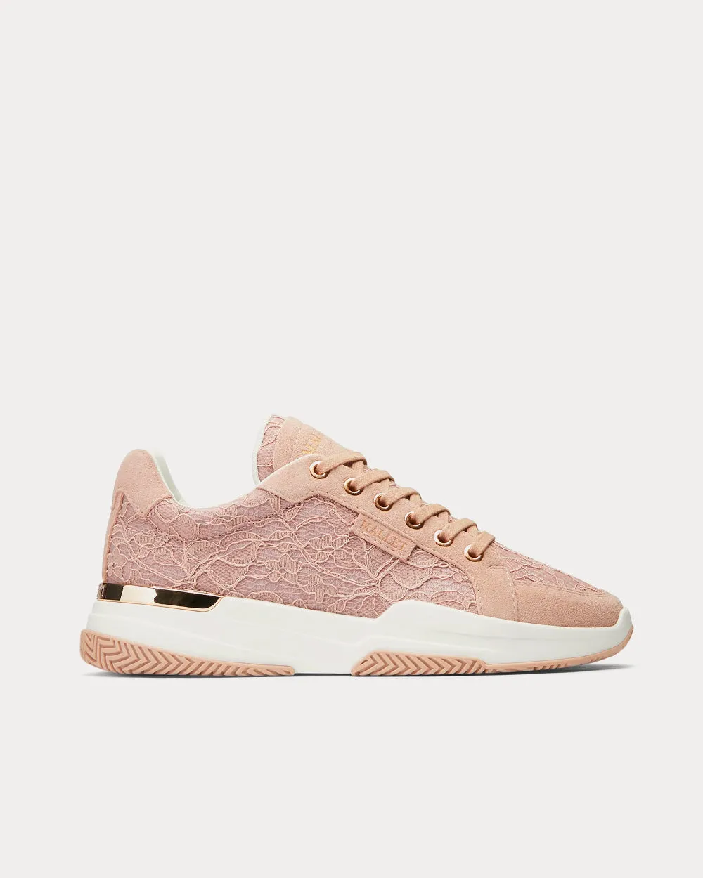 Kingsland Pink Lace Low Top Sneakers
