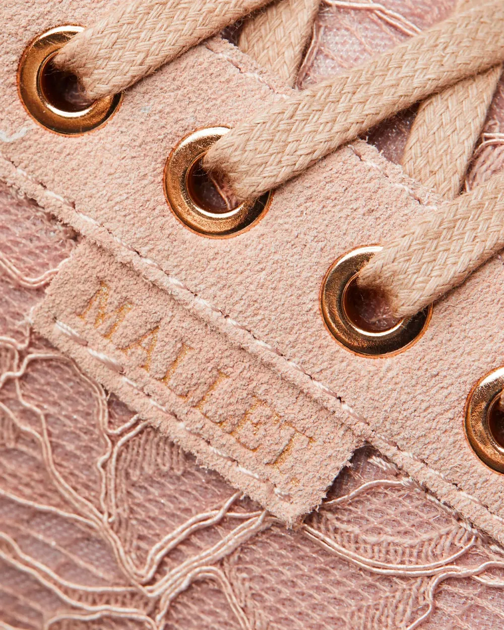 Kingsland Pink Lace Low Top Sneakers