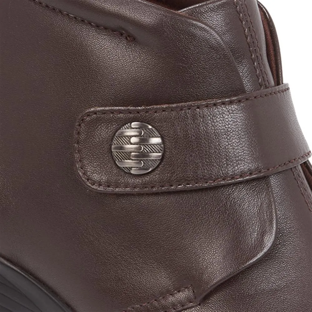 Leather Ankle Boots - KF28026 / 313 332