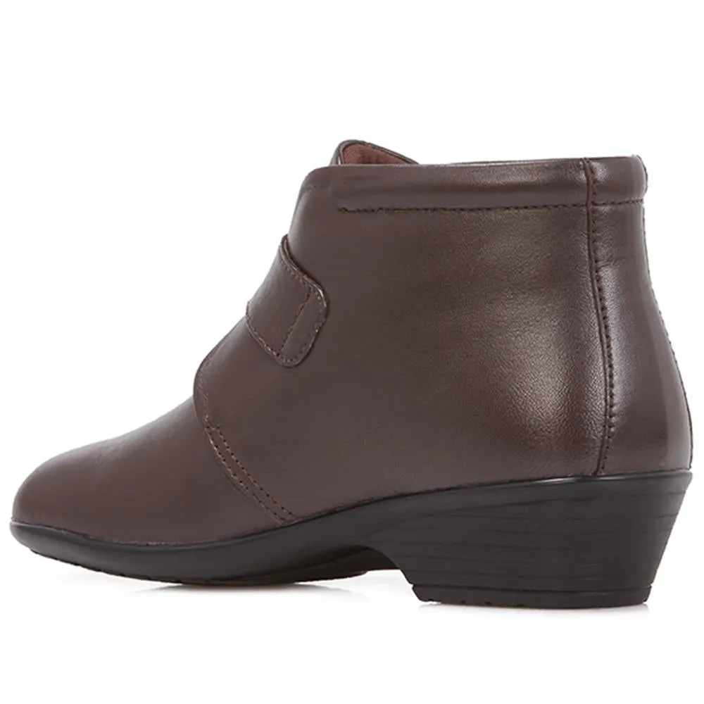Leather Ankle Boots - KF28026 / 313 332