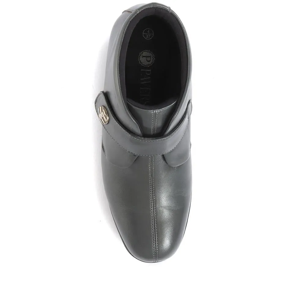 Leather Ankle Boots - KF28026 / 313 332