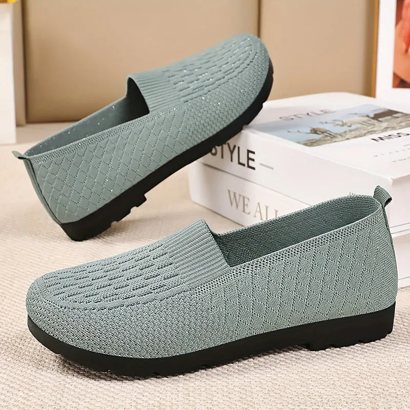 Lichte slip-on loafer voor vrouwenhadbaar touw bovenste materiaal