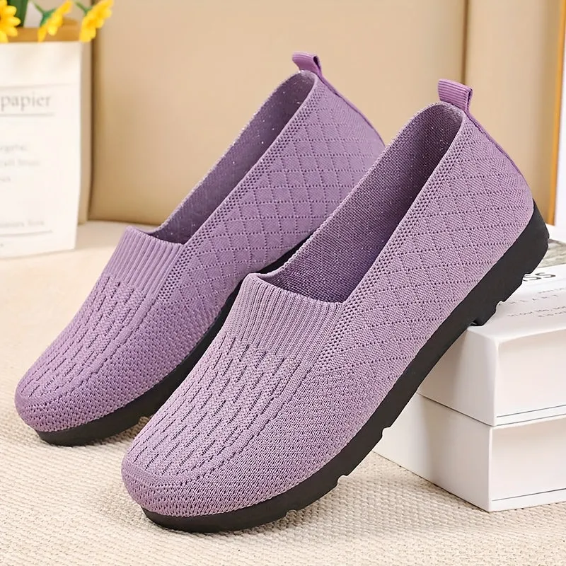 Lichte slip-on loafer voor vrouwenhadbaar touw bovenste materiaal