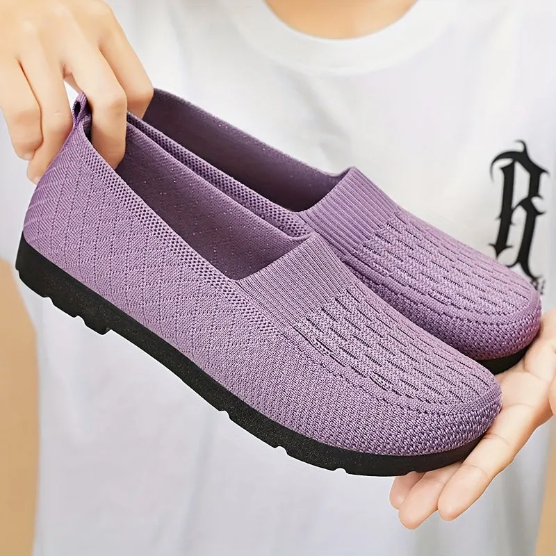 Lichte slip-on loafer voor vrouwenhadbaar touw bovenste materiaal