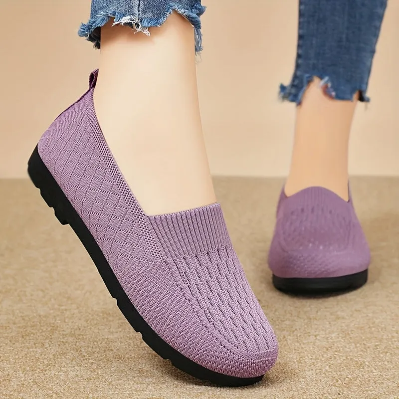 Lichte slip-on loafer voor vrouwenhadbaar touw bovenste materiaal