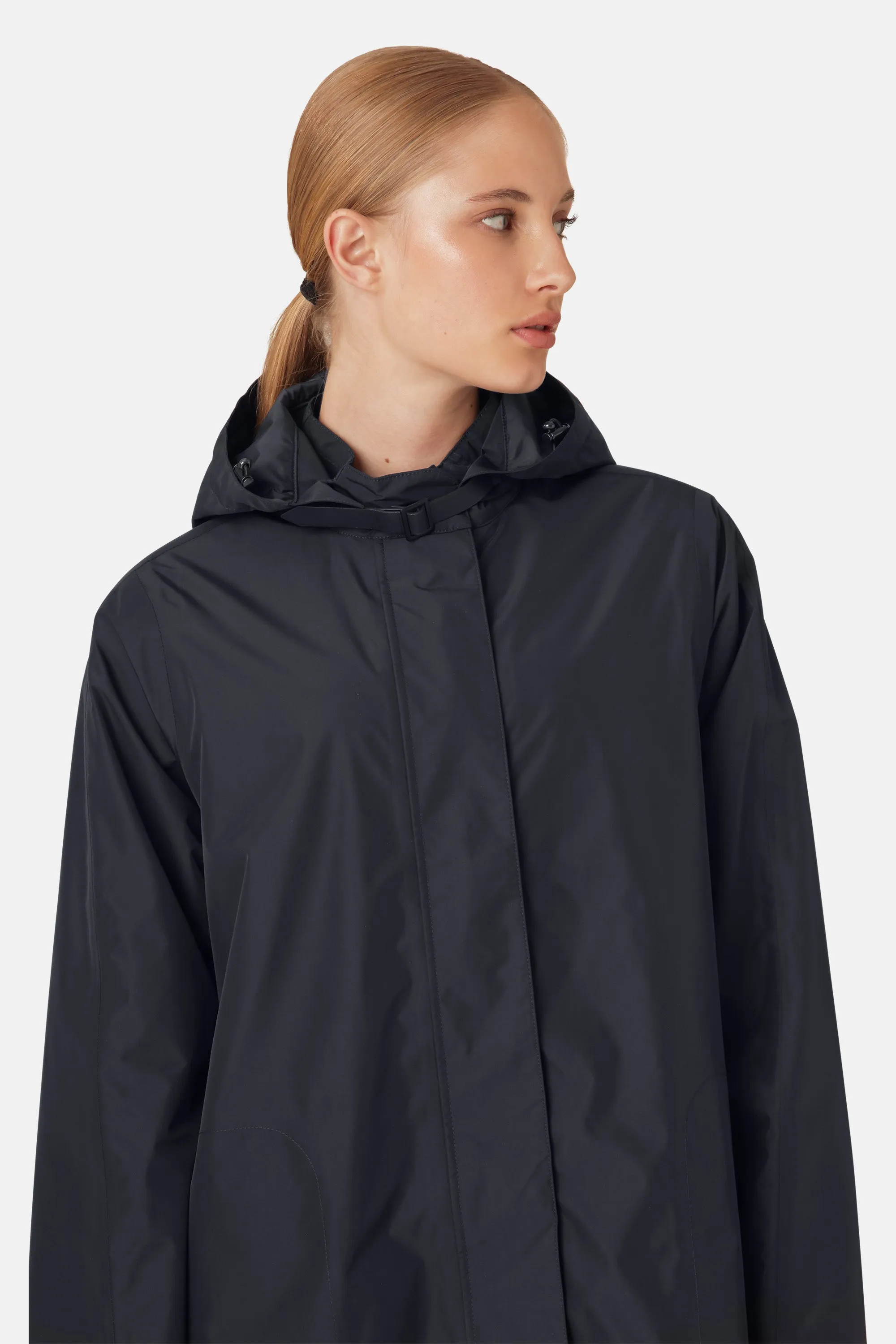 Long Raincoat - Dark Indigo
