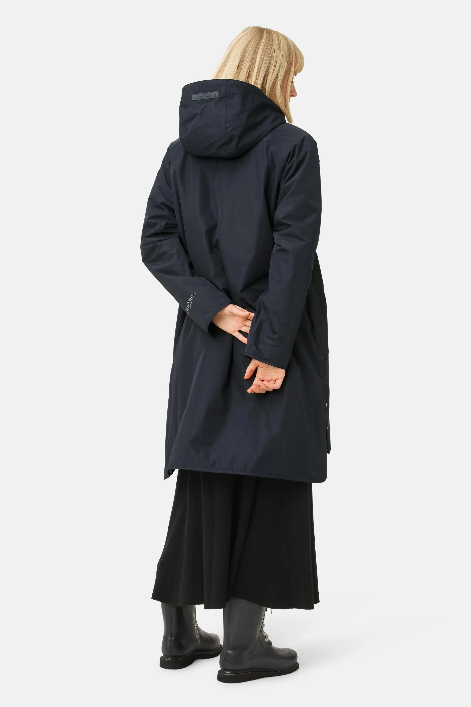 Long Raincoat - Dark Indigo