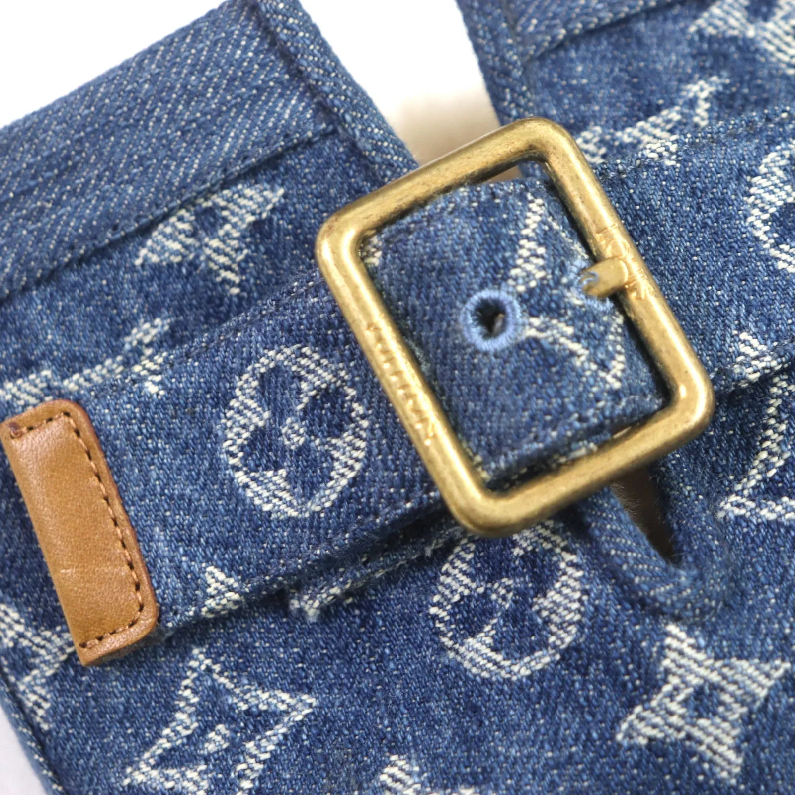 LOUIS VUITTON boots Monogram denim blue Cozy Line Monogram denim 7
