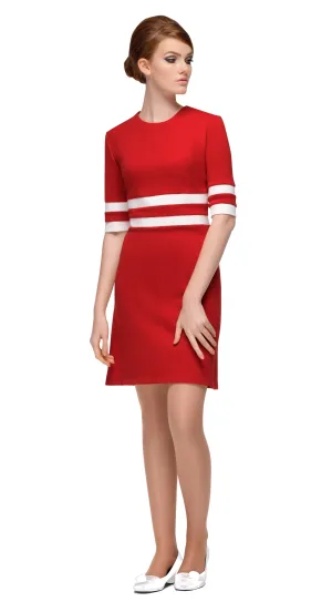 MARMALADE 60s Mod Red Classic Fit Dress