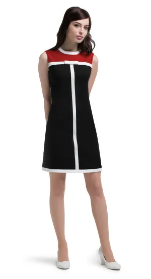 MARMALADE Mod 60s Style Dress with Red Panel