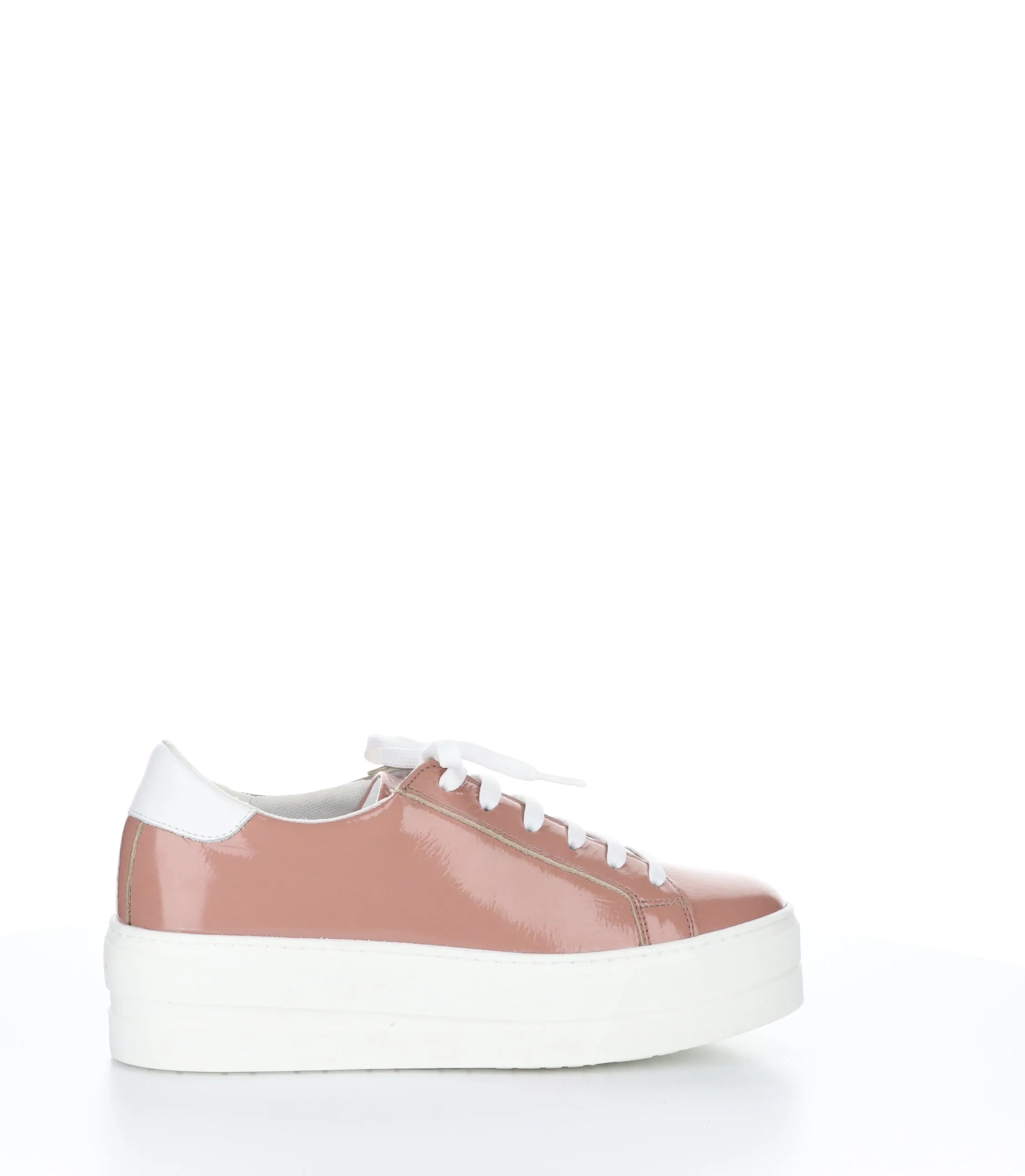 MAYA PINK/WHITE Round Toe Trainers