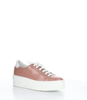 MAYA PINK/WHITE Round Toe Trainers
