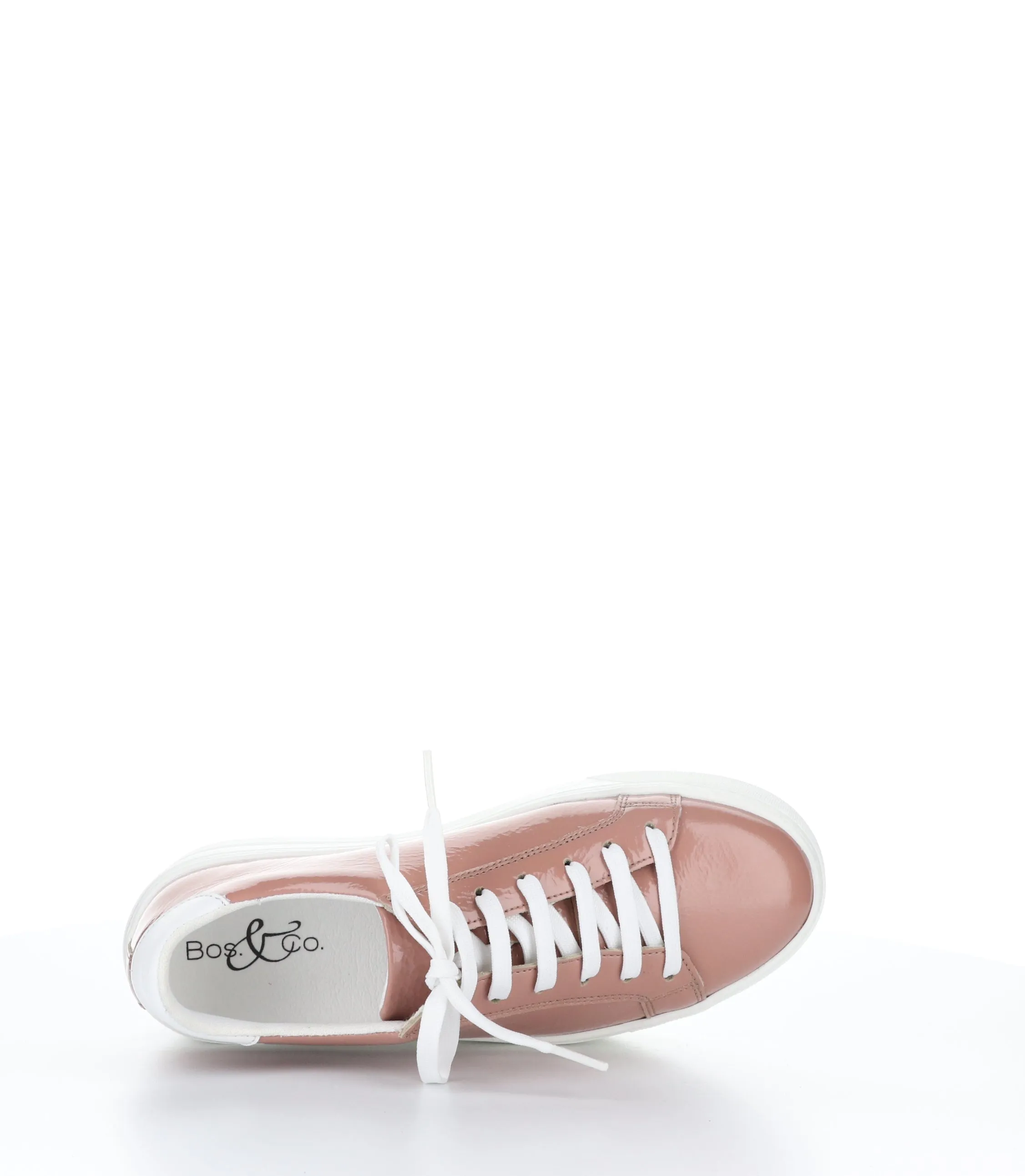 MAYA PINK/WHITE Round Toe Trainers
