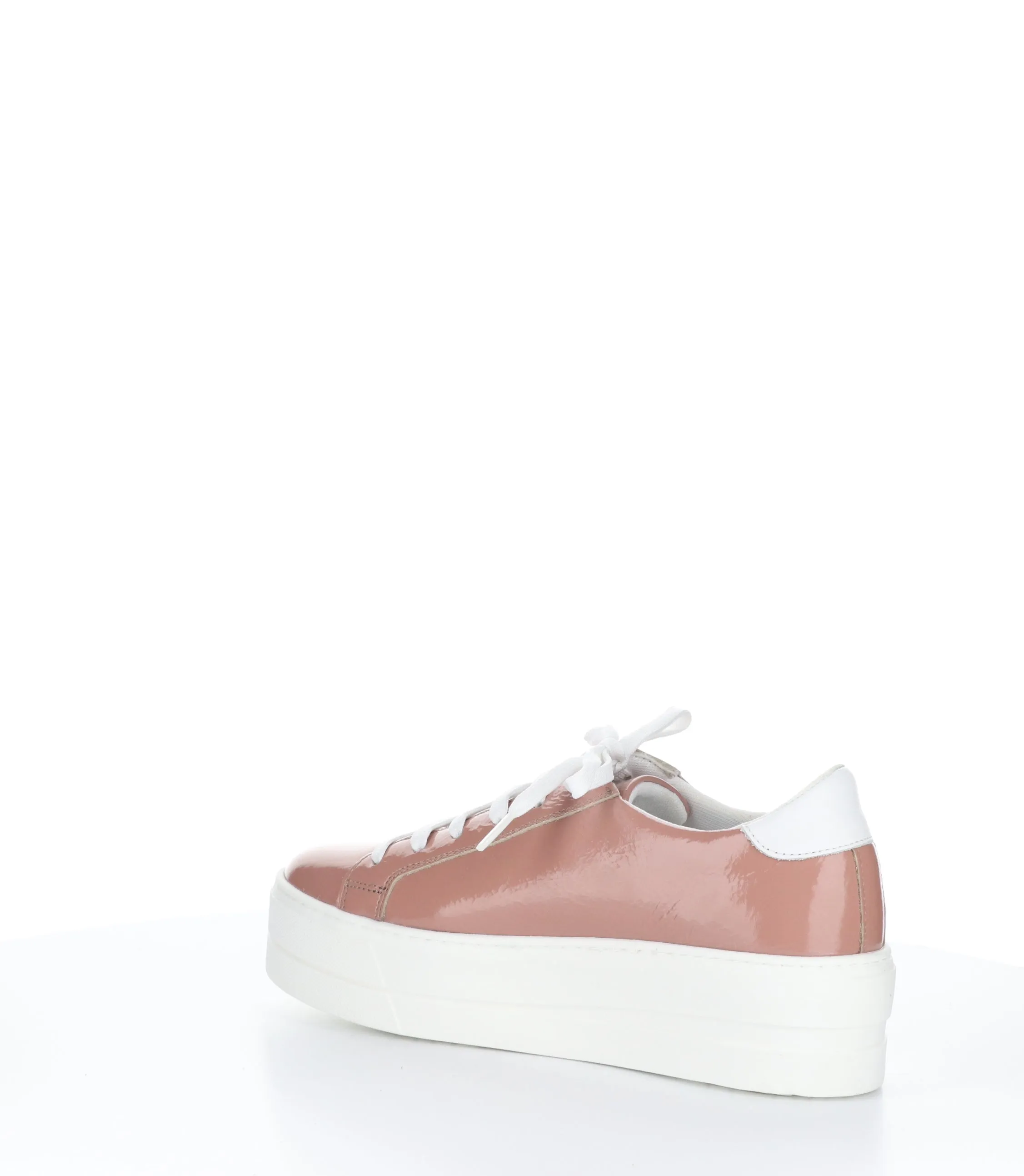 MAYA PINK/WHITE Round Toe Trainers