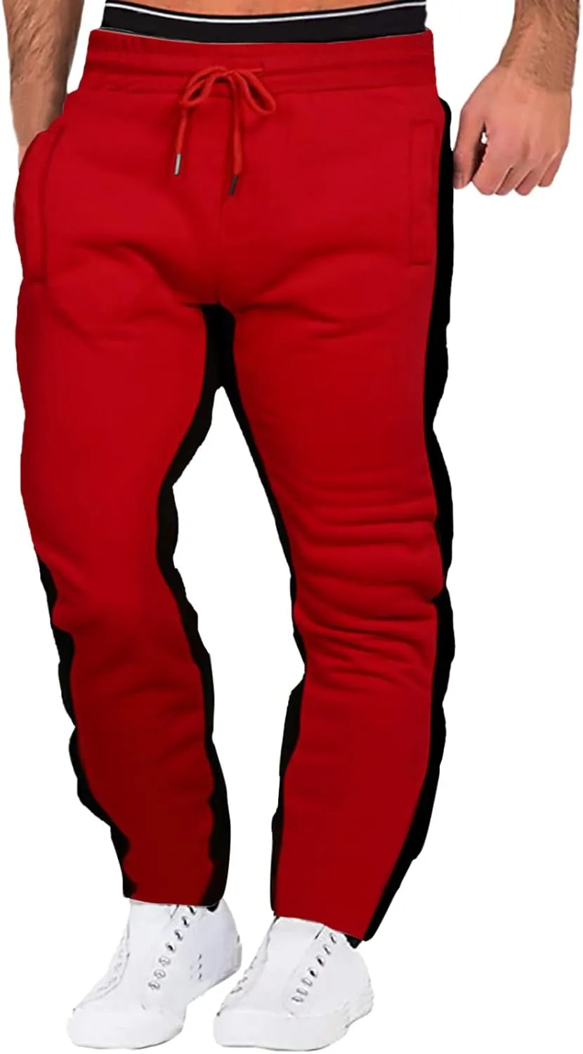Mens Hiking Outdoor Recreation Pants fit with Zipper Pockets Men's Fleece Lined Pants Water Resistant Warm Sweatpants